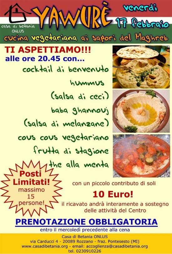 Cucina vegetariana ai sapori del Maghreb